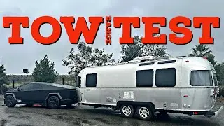 CyberTruck Range Test: Towing an Airstream