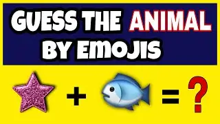 Only A Smart Mind Can Guess These Animals By Emojis | Guess By Emoji Quiz Part-05
