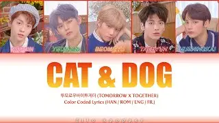 TXT - Cat & Dog (Color Coded Lyrics FIL/ENG/ROM/HAN/가사)