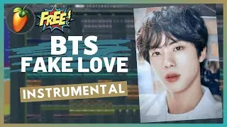 BTS(방탄소년단) - FAKE LOVE Instrumental | FL Studio Remake | Free FLP