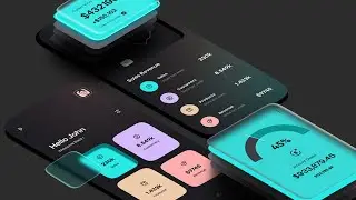 Figma tutorial for beginners : Designing Finance Dark theme UI