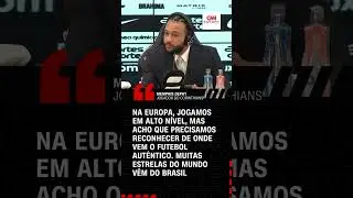 Depay: "Na Europa é alto nível, mas o futebol autêntico vem do Brasil" | CNN ESPORTES