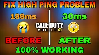 HOW TO SOLVE/FIX HIGH PING PROBLEM/ISSUE IN CALL OF DUTY MOBILE | HOW TO GET LOW PING IN CODM |