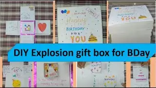 Giant birthday explosion box DIY | Birthday gift ideas