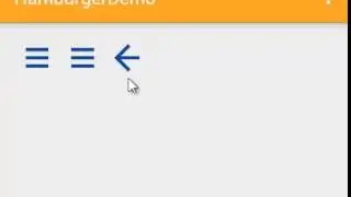 Android Hamburger Button Demo
