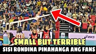 “SMALL GOLIATH” SISI RONDINA PINA AMAZE ANG FANS SA TAAS TUMALON AT LAKAS PUMALO. 