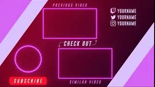 Youtube Ending Screen | After Effects | Template Free