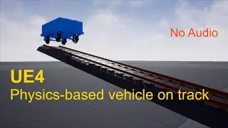 UE4 physics-based train on rails - Part 1 - over 60km/h