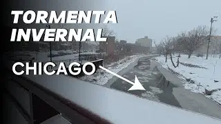 Tormenta Invernal en Chicago primer dia