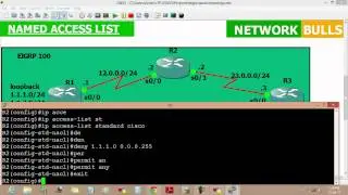 Named ACL(Access Control list) Configuration on Cisco Network- CCNA R&S