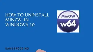 How to uninstall minzw in windows 10 in hindi | sameercoding | hindi