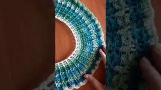 🤩 Круглая кокетка крючком, для топа!🤩   #shorts #вязаниекрючком #crochet #fashion