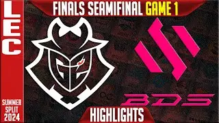 G2 vs BDS Highlights Game 1 | LEC Season Finals Semi Final 2024 | G2 Esports vs Team BDS G1