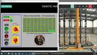 Stacker Crane with HMI Operator Control with Automatic Load and Unload or Manual Load and Unload