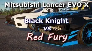 The Crew 2: Mitsubishi Lancer Evo X Black Knight vs Red Fury
