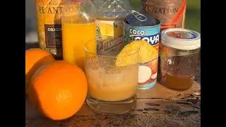 CAPTAIN CODY, tiki cocktail with pineapple, orange, coconut, shrub,  nutmeg #shorts