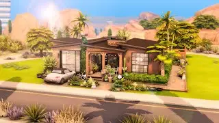 Neutral Mid-Century Modern 🌵// The Sims 4: Speed Build // No CC