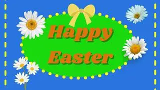 Happy Easter Decoration Banner for Large Screen TV