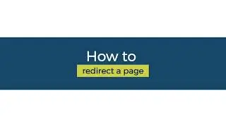 How to redirect a page