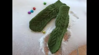 Классический носок спицами. Часть1