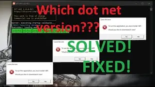 How to fix dot net error when launching EFT
