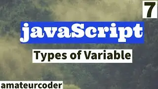 javaScript Types of Variable | Learn and Code