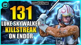 Star Wars Battlefront 2 - 131 Luke Skywalker KILLSTREAK On Endor