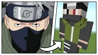 How to Build a Kakashi Hatake Statue (Naruto Shippuden) - Minecraft