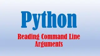 Python- Command Line arguments