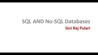 SQL Vs No SQL : A quick Understanding and Comparison