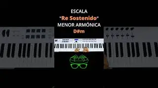 Escala Re Sostenido Menor Armónica #piano #acordes #teclado #armonia #escalamayor #keyboard