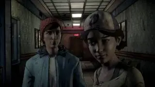 Gabe says hello to Clementine scene