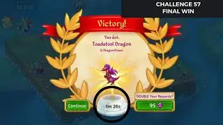 Merge Dragons |  Challenge 57🌟 Final Win (1M 26S)