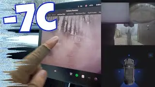 What do FROZEN Tesla Autopilot Cameras See?? | -7°C Winter Defrost Test