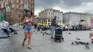 Krakow city center state miasto (old town)  live stream 070822
