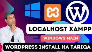 how to install WordPress on XAMPP localhost Windows 10 11 WordPress install kaise karte hain