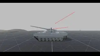 Antenna test, redworked tank wheel system