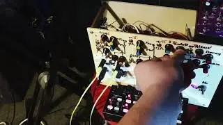 Arduino drum machine + DIY synth + MS20 mini + monotron delay evening jam