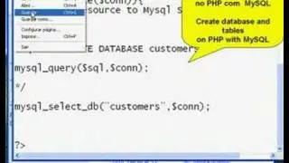 Create  database and table with PHP + MySQL