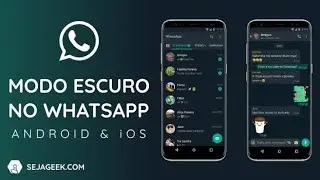Tema escuro preto no whatsapp