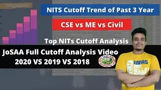 NITs Cutoff Trend of Previous 3 year | JoSAA Cutoff Analysis 2021 | CSE vs ME vs CE