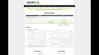 cPanel / WHMCS - New customer signup