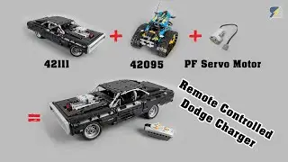 How to motorize easily the LEGO Technic 42111 Dom's Dodge Charger with 42095 and a PF Servo