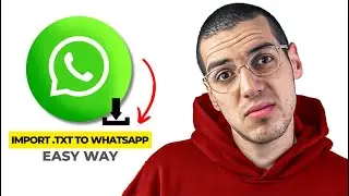 How to Import Exported Chats from .TXT File to Whattsap on ANDROID (2025) - Quick & Easy!