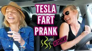 Tesla Fart Prank w/ Tricia Helfer 