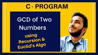 C Program to find GCD of Two Number using Recursion with Flowchart