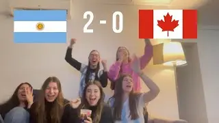 argentinas reaccionando a ARGENTINA VS CANADA// copa américa 2024