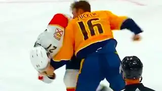 Jason Zucker Nick Cousins Fight (FULL CLIP) Predators vs Panthers | NHL Highlights