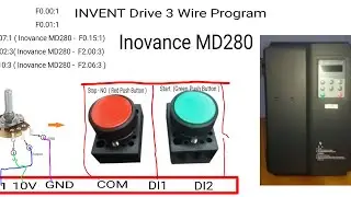 INVENT (Inovance MD280) BL6000 3 Wire Program