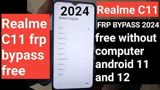 Realme C11 FRP Bypass Android 11/12 | New Solution | Realme C11 Google Account Bypass Without Pc